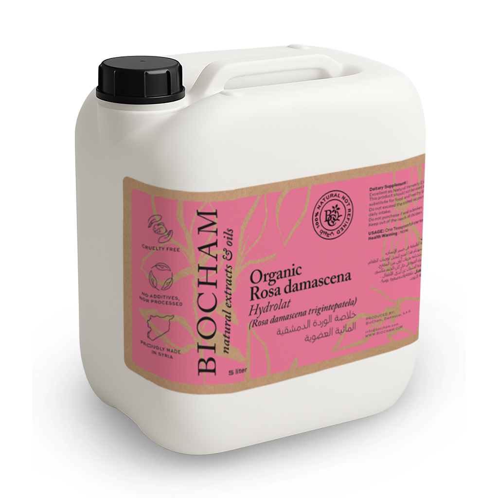 Organic Rosa Damascena Hydrolat (Bulk)